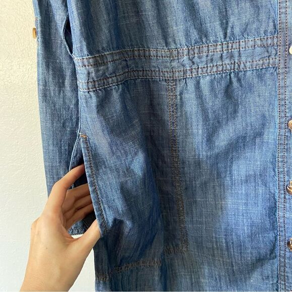 J. Jill Denim Shirt Dress - Picture 4 of 10